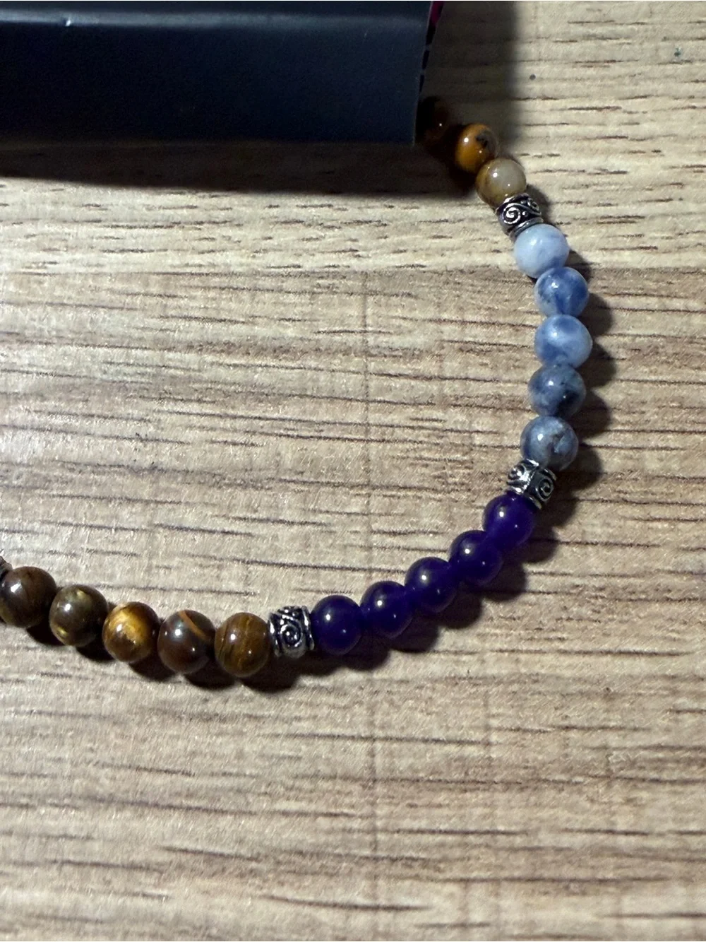 paparazzi Purple, Blue & Brown Beaded Kids Bracelet